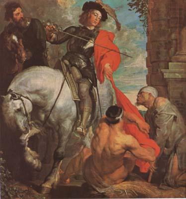 Anthony Van Dyck St Marrin Dividing his Cloak (mk08) china oil painting image
